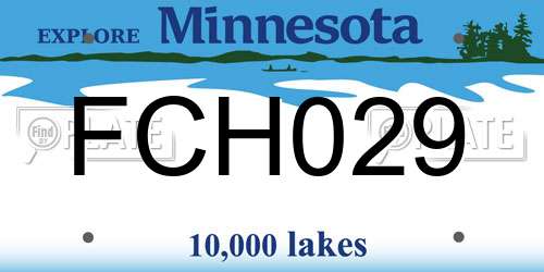 FCH029 Minnesota License Plate