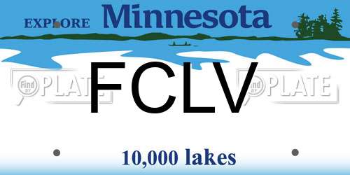 FCLV Minnesota License Plate
