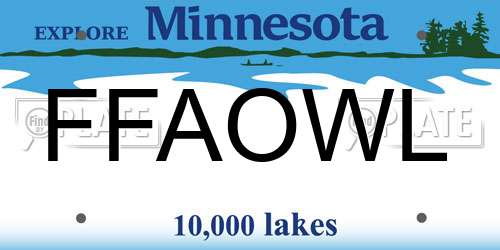 FFAOWL Minnesota License Plate