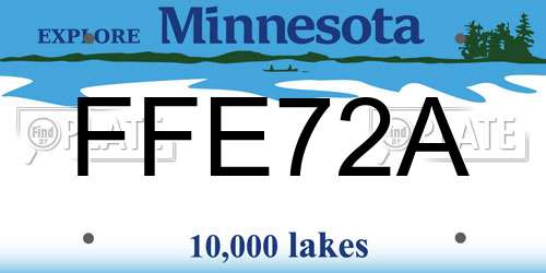 FFE72A Minnesota License Plate