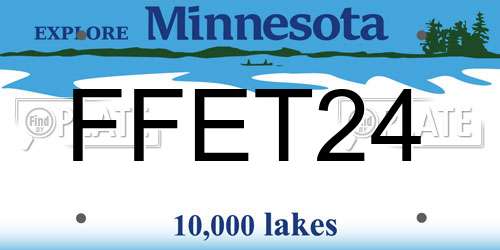 FFET24 Minnesota License Plate