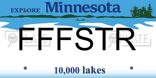 FFFSTR Minnesota License Plate