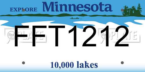 FFT1212 Minnesota License Plate