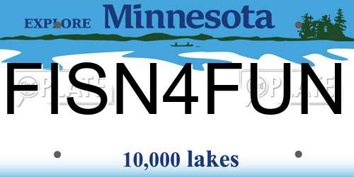 FISN4FUN Minnesota License Plate