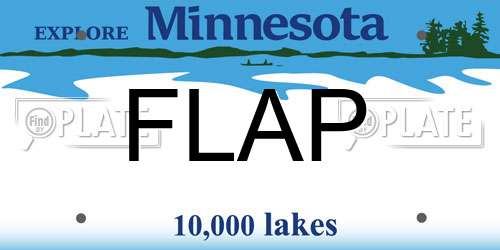 FLAP Minnesota License Plate