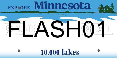 FLASH01 Minnesota License Plate