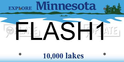 FLASH1 Minnesota License Plate