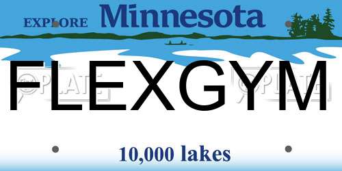 FLEXGYM Minnesota License Plate
