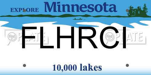 FLHRCI Minnesota License Plate