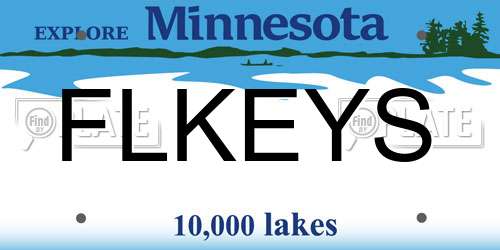 FLKEYS Minnesota License Plate