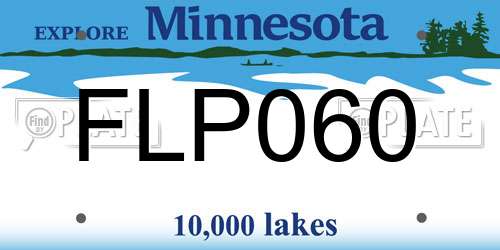 FLP060 Minnesota License Plate
