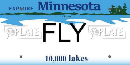 FLY Minnesota License Plate