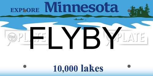 FLYBY Minnesota License Plate