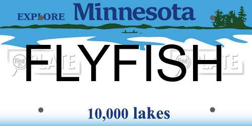 FLYFISH Minnesota License Plate