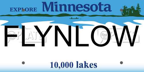 FLYNLOW Minnesota License Plate