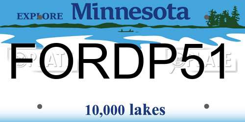 FORDP51 Minnesota License Plate