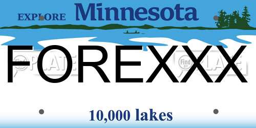 FOREXXX Minnesota License Plate