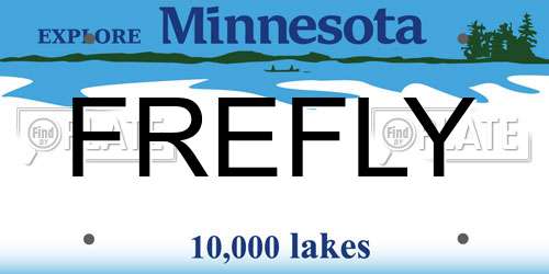 FREFLY Minnesota License Plate