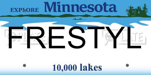 FRESTYL Minnesota License Plate