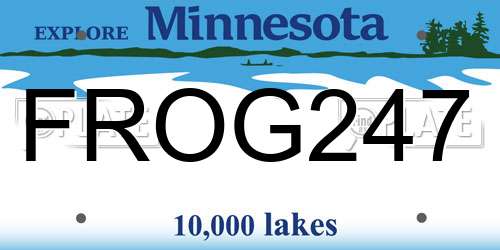 FROG247 Minnesota License Plate