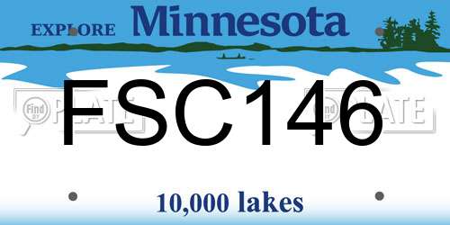 FSC146 Minnesota License Plate