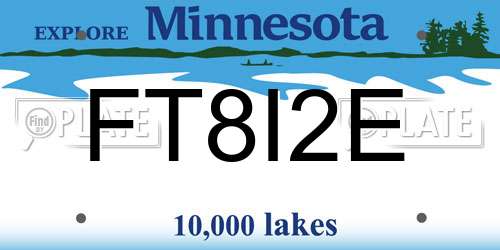 FT8I2E Minnesota License Plate