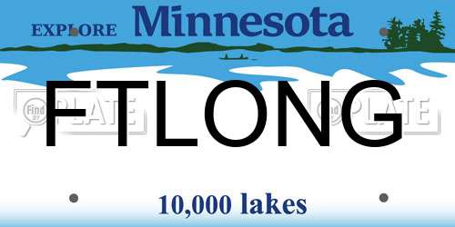 FTLONG Minnesota License Plate