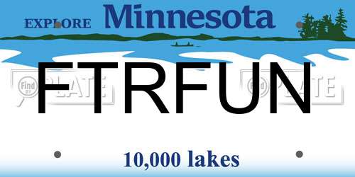 FTRFUN Minnesota License Plate