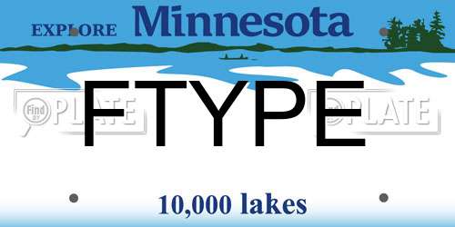 FTYPE Minnesota License Plate