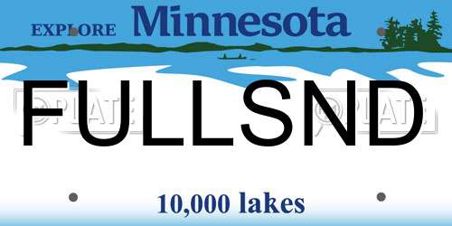 FULLSND Minnesota License Plate
