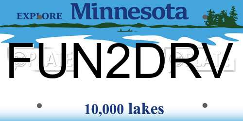 FUN2DRV Minnesota License Plate