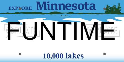 FUNTIME Minnesota License Plate