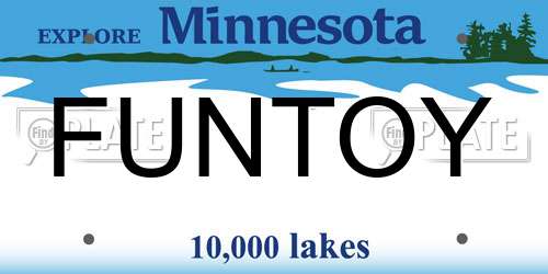FUNTOY Minnesota License Plate