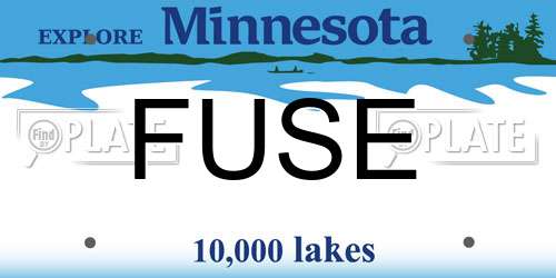 FUSE Minnesota License Plate
