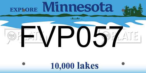 FVP057 Minnesota License Plate