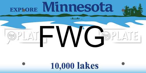 FWG Minnesota License Plate