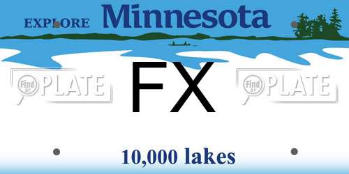 FX Minnesota License Plate