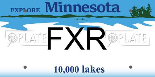 FXR Minnesota License Plate