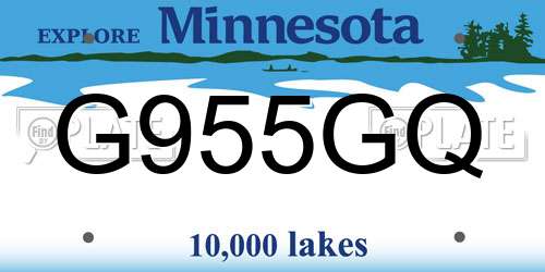 G955GQ Minnesota License Plate