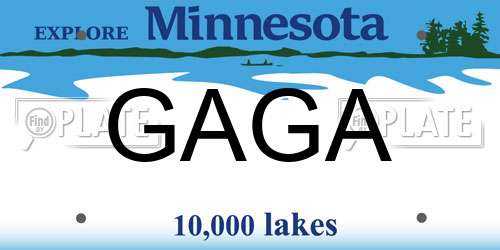 GAGA Minnesota License Plate