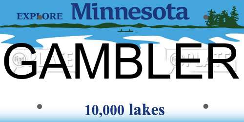 GAMBLER Minnesota License Plate