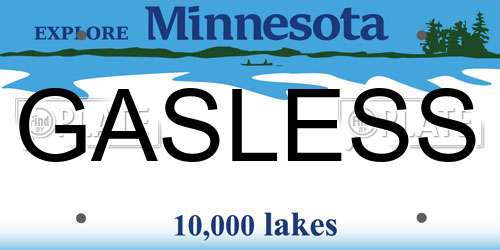 GASLESS Minnesota License Plate