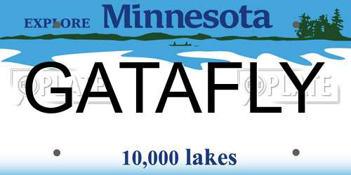 GATAFLY Minnesota License Plate