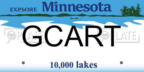 GCART Minnesota License Plate