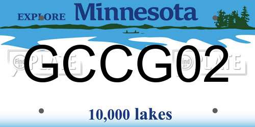 GCCG02 Minnesota License Plate
