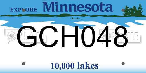 GCH048 Minnesota License Plate