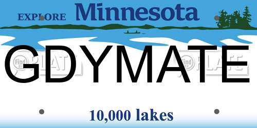 GDYMATE Minnesota License Plate
