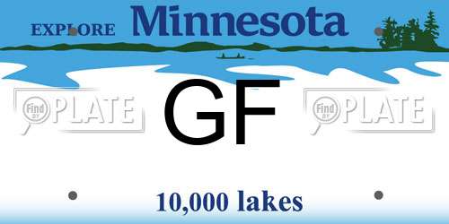 GF Minnesota License Plate
