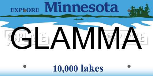 GLAMMA Minnesota License Plate