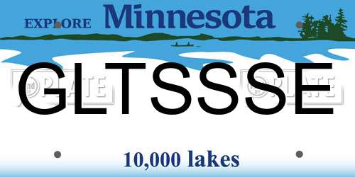 GLTSSSE Minnesota License Plate